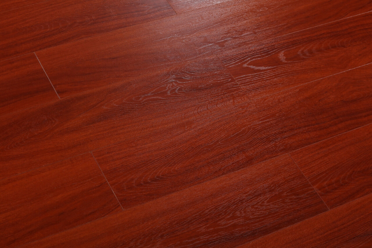 12mm 1.897sqm Indian Red Standard Laminate Flooring 160